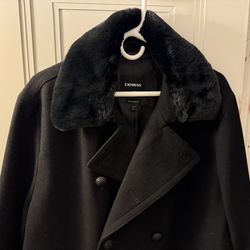 EXPRESS Men’s Black Topcoat 
