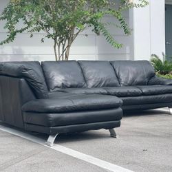 Sofa/Couch Sectional - El Dorado - Leather - Delivery Available 🚛