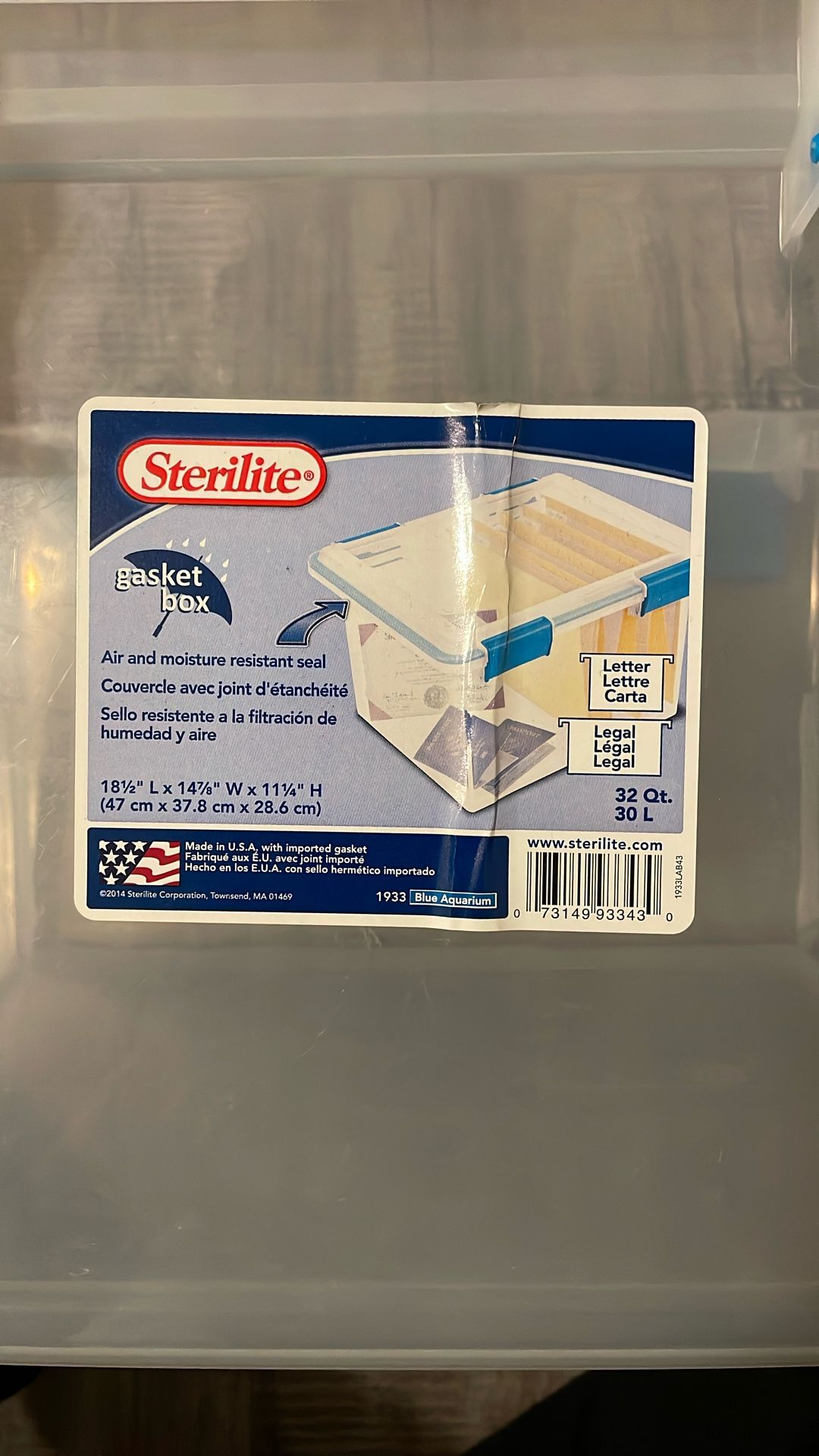 Plastic Storage Container With Lid Sterlite