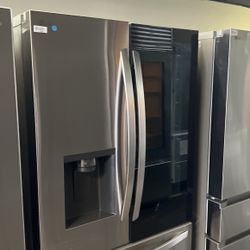 New Lg Insta View French Style Stainless Steel Counter Depth Refrigerator 