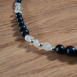 Tahitian Pearl Necklace With Moonstone