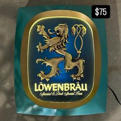 LOWENBRAU LIGHT BEER SIGN. NEW. 