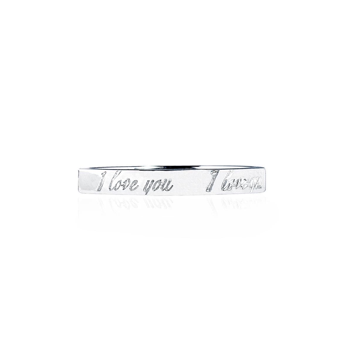 Tiffany’s I Love You band in Sterling Silver size 7