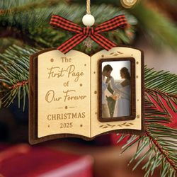 Our First Christmas Married Ornament 2025 - Unique Wedding Gifts For Couples 2025 Newlyweds, 1st Christmas As Mr And Mrs Ornaments, Wedding Ornament 2