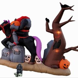 Extremely Rare Headless Horseman Halloween Inflatable 