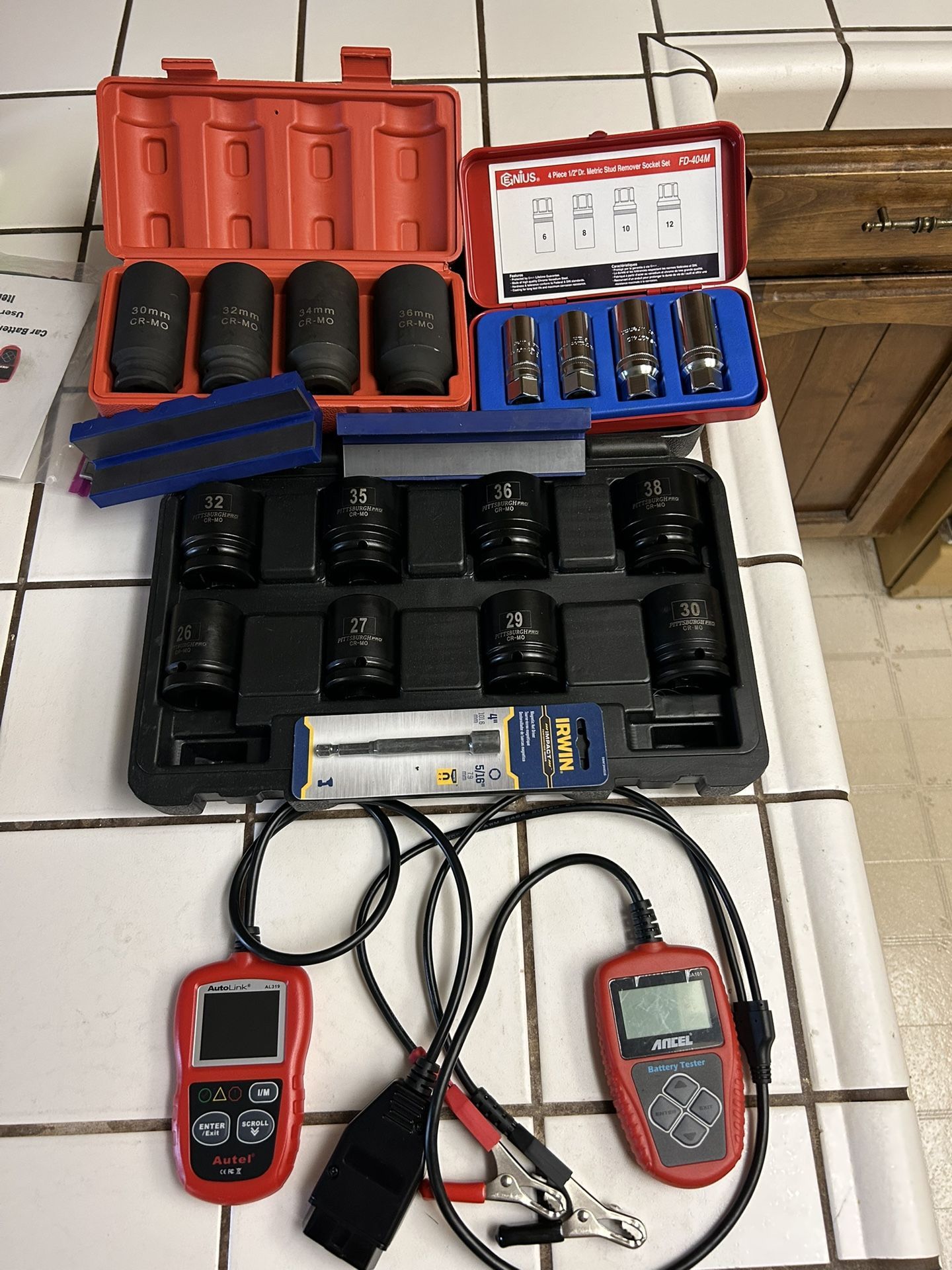 Code Reader Battery Tester Impact Sockets