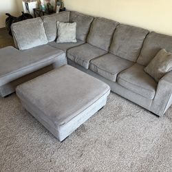 Two piece sectional with autumn