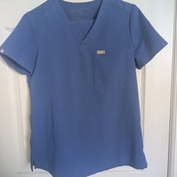 Figs Denim Blue Set