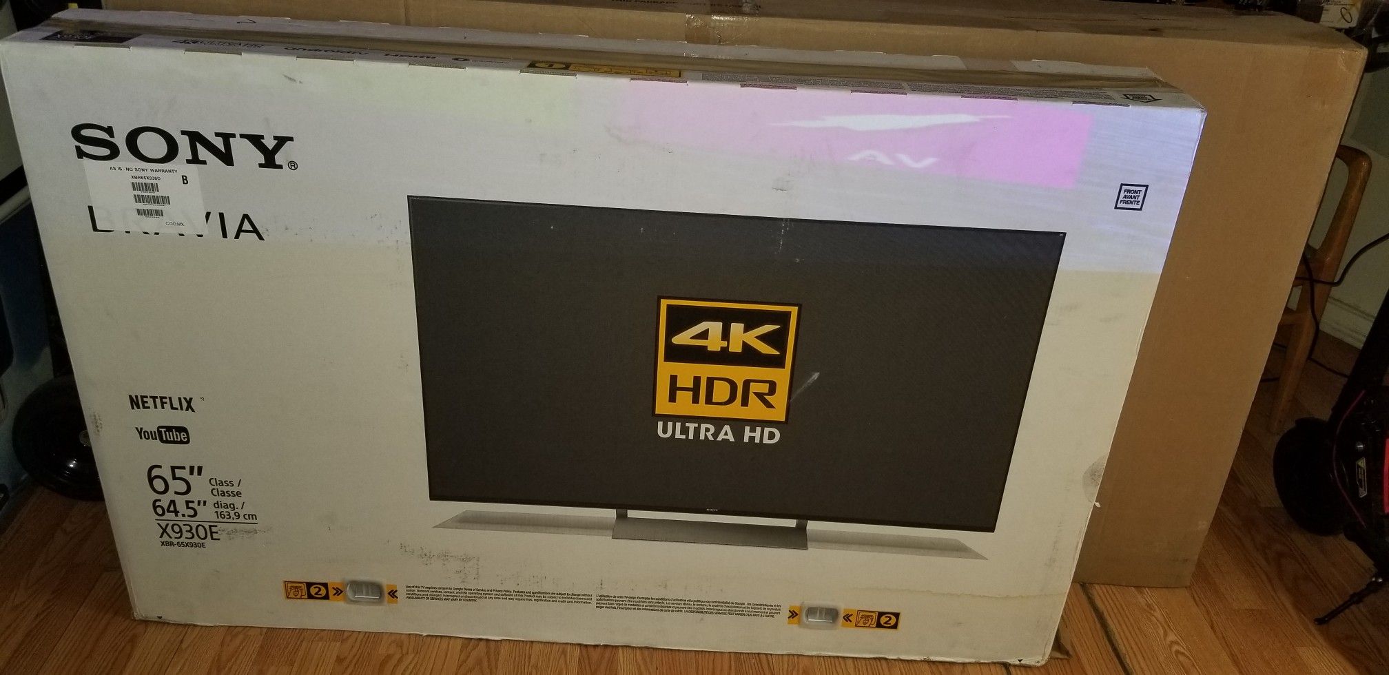 SONY TV BRAVIA 65" X930E 4K HDR ULTRA HD XBR-65X930E FOR SALE!!!!