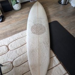 7’4” Donald Brink Asym Mid-Length Surfboard – Priced to Move