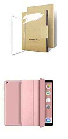 Screen Protector And Ipad Case Rose Gold