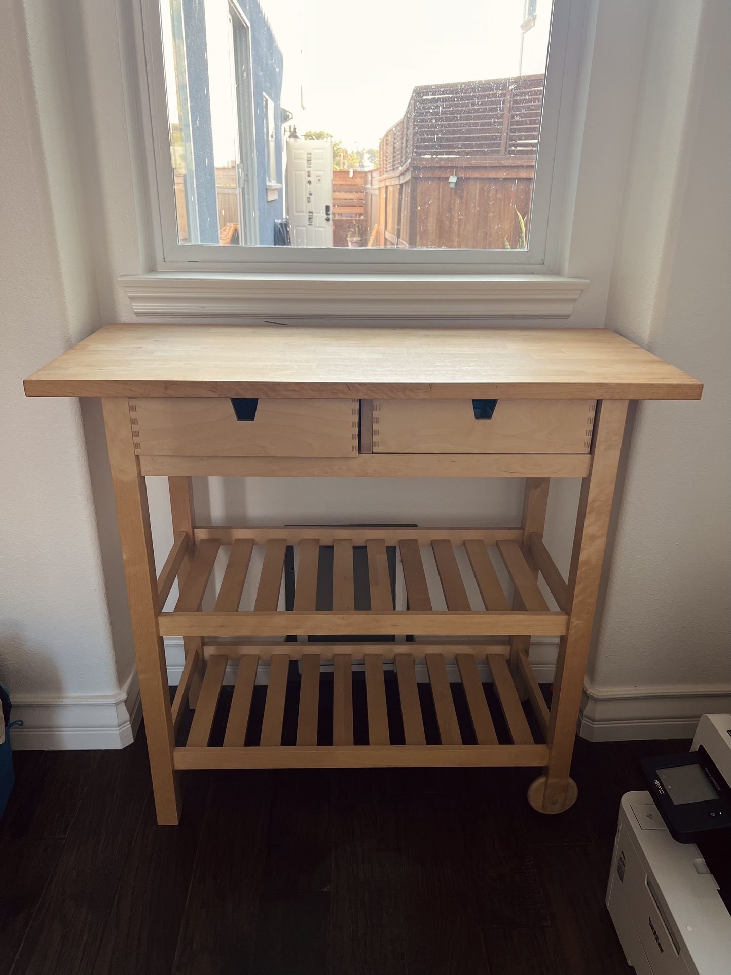 IKEA FÖRHÖJA Kitchen cart, Wood