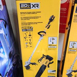Dewalt Cordless String Trimmer Blower Combo Kit. Batt Incl