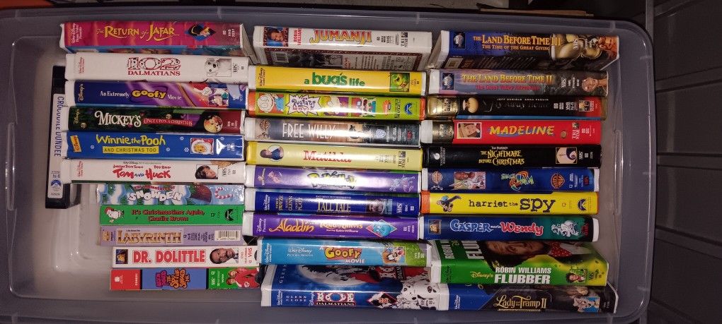 Variety Of VHS Movies
