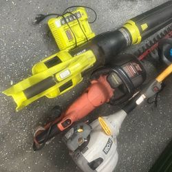 Black And Decker Hedge Hog Hedger Weed Wacker Blower