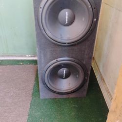 Two 12’ Rockford  Speakers An Box 