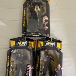 AEW All Elite Wrestling Unrivaled Collection Matt Hardy & Jeff Hardy Figure Lot