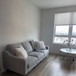 Modern Light Gray 3-Seater Sofa 