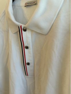Moncler white polo