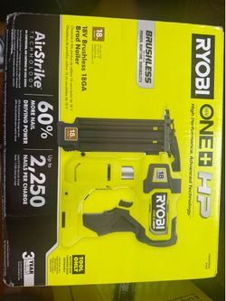 Ryobi 18V brushless 18GA Brad nailer