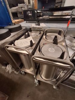 Mobile hot plates dispenser (2 available)
