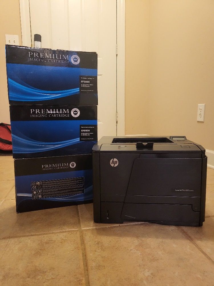 LaserJet pro 400 M401 Includes 3 NEW TonerCartridges