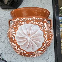 Large, White/ Brown Wall Decor Maceta 🤍🏵🤎Esty: Casamxartesanal, 562-348-2841 