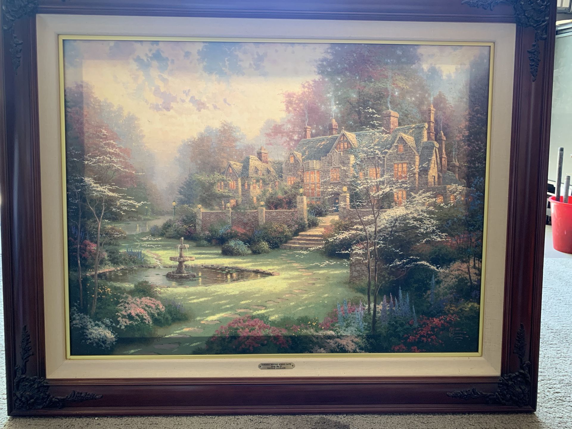 THOMAS KINKADE FRAMED OIL ON CANVAS