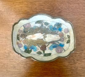 Vintage Brass Trinket Dish