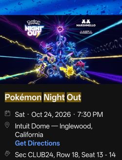 Pokémon Night Out Event Tickets