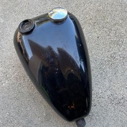 Black chopper tank.