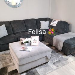 Altari 2-Piece Sectional With Chaise 👈🏼 Brand New 👍🏼 $39 Down Payment 