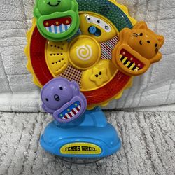 Animal Ferris Wheel Spinning Wheel Toy with Music and Light for Toddlers Infants from 6 Months and up