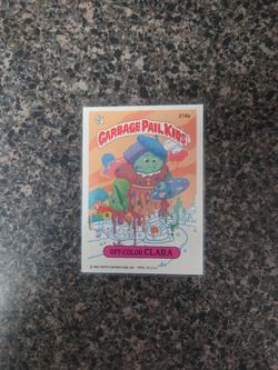 Garbage pail kids card