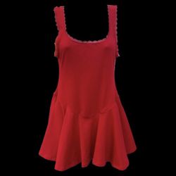 Women's Red Buttery Soft Mini Dress, S