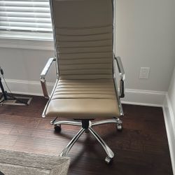 Pottery Barn Fowler High Back Chair Taupe