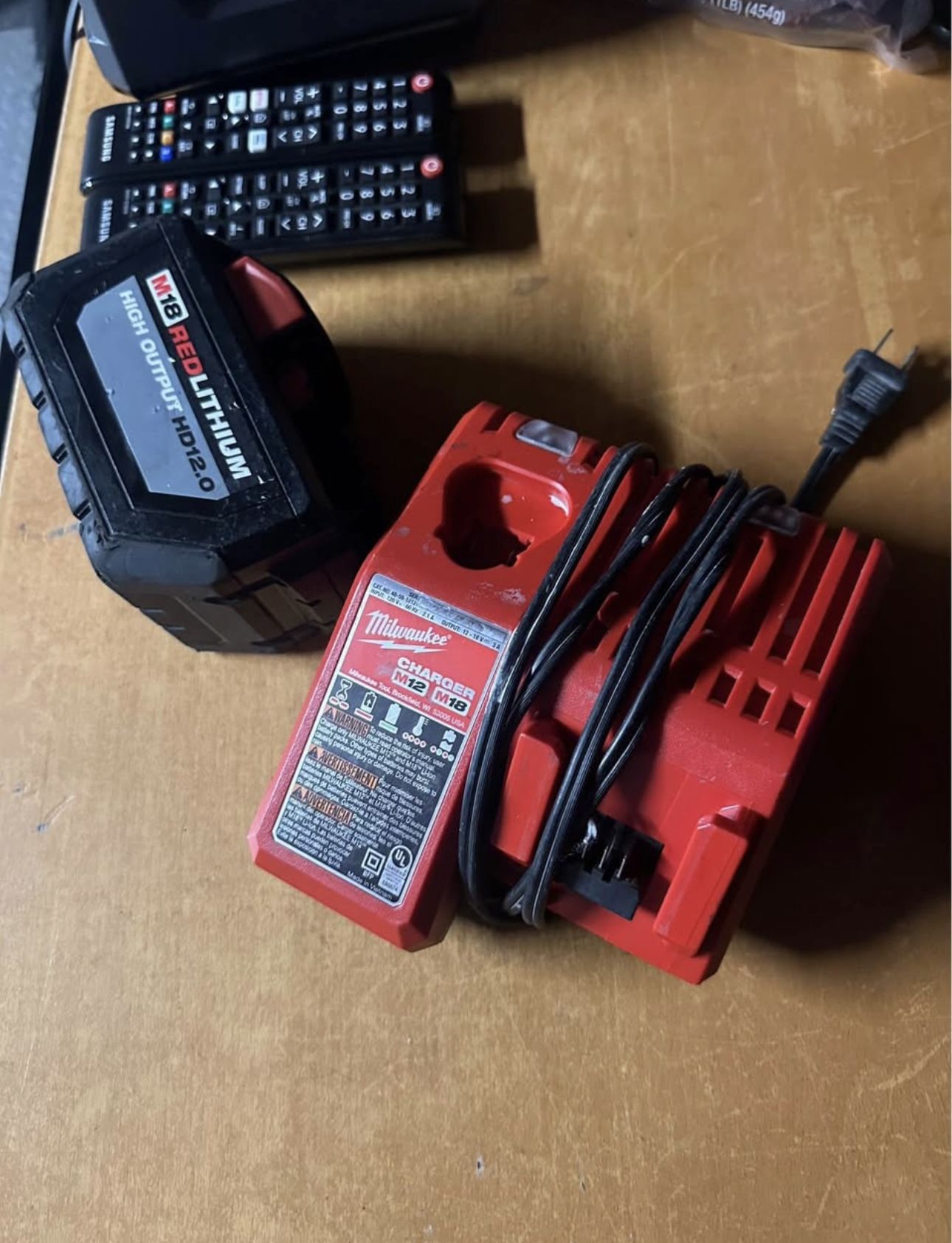Milwaukee M18 12.0 Battery And Charger
