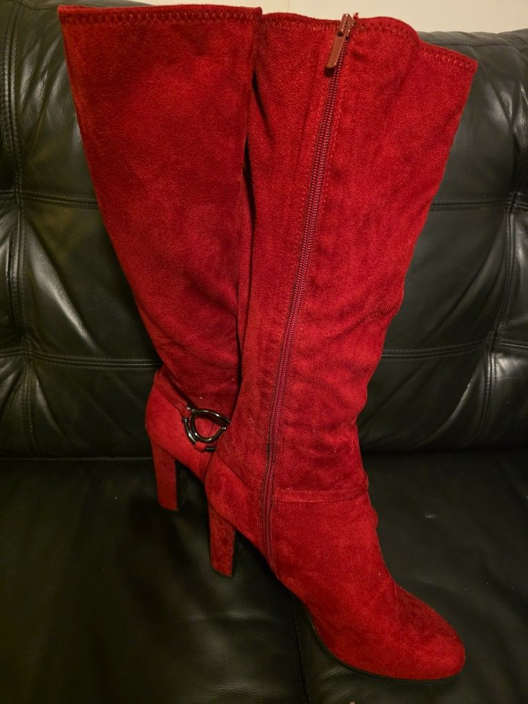 Stylish Red Boots