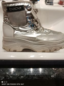 bebe silver shoes