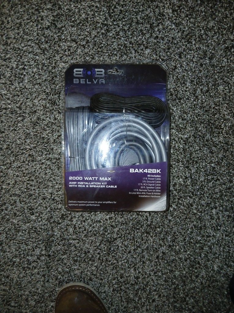 Belva 2000 Watt Max Amp Installation.
Kit