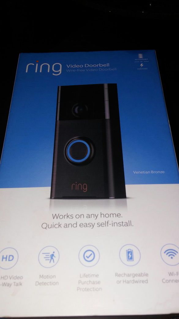 Ring Smart Video wifi Doorbell camera