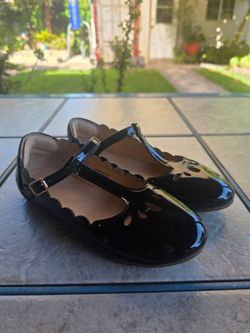 Black Patent Leather Mary Jane Flats Size 4 Used $15