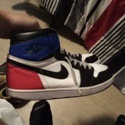 Jordan 1 High,  Size 10 Red Blue