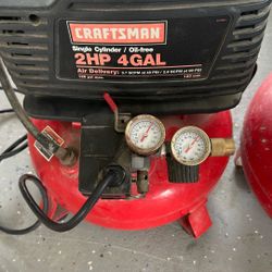 Craftsman 2Hp 4gail Oil Free Air Compressor 