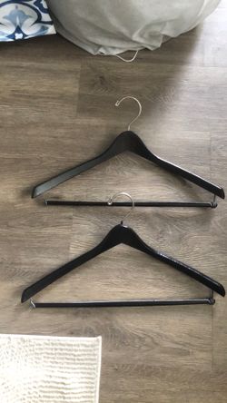 Hangers Black Hardwood for Suits