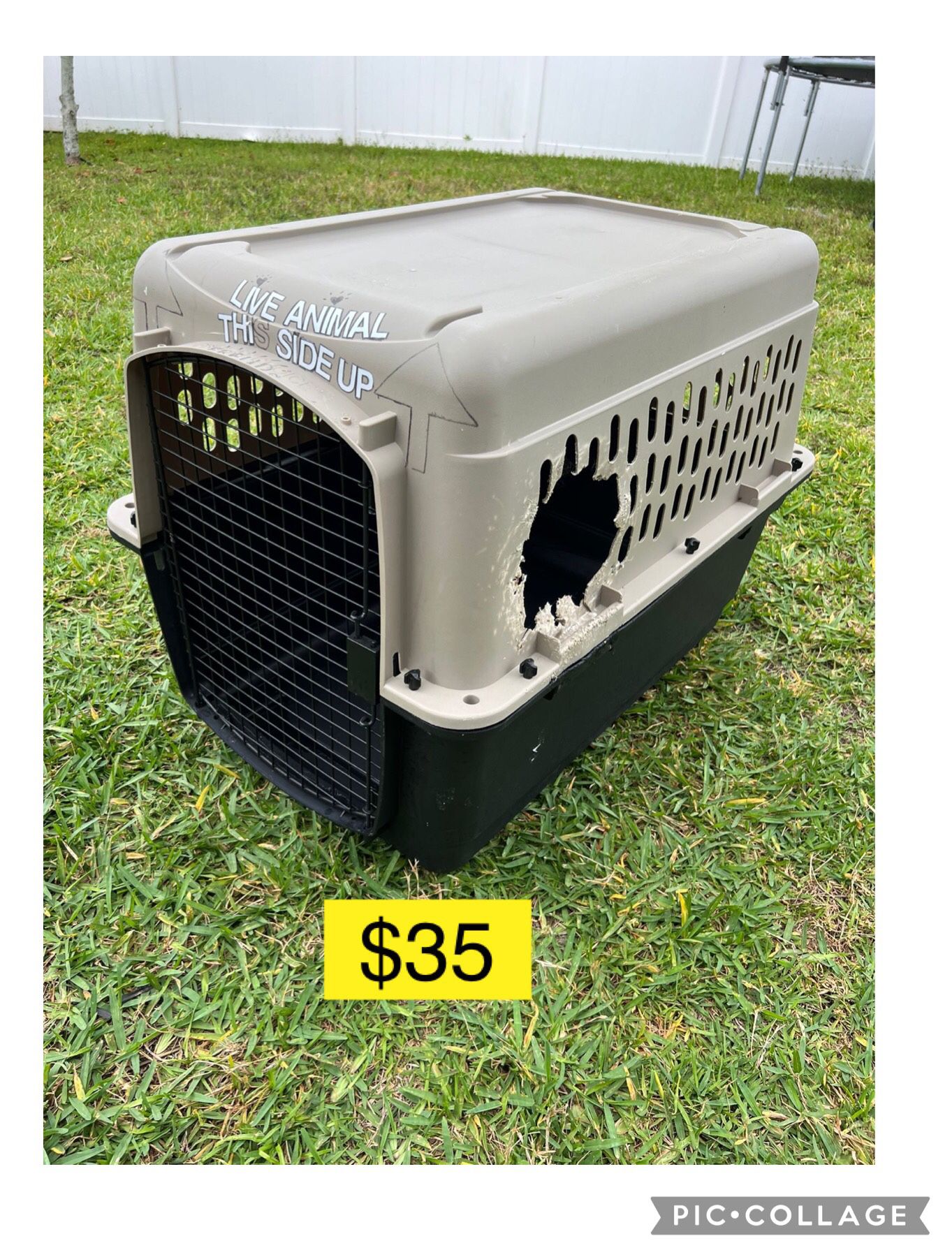 Pet dog animal carrier kennel (dimensions at photos / Jaula  perro