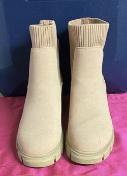 Stylish Beige Ankle Booties