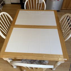 Extendable Dining Table/4 Chairs