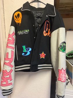 BoohooMAN Varsity Jacket with Patches