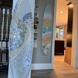 Mermaid Mosaic Surfboard